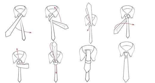 Wie man einen Halbwindsor-Krawattenknoten bindet