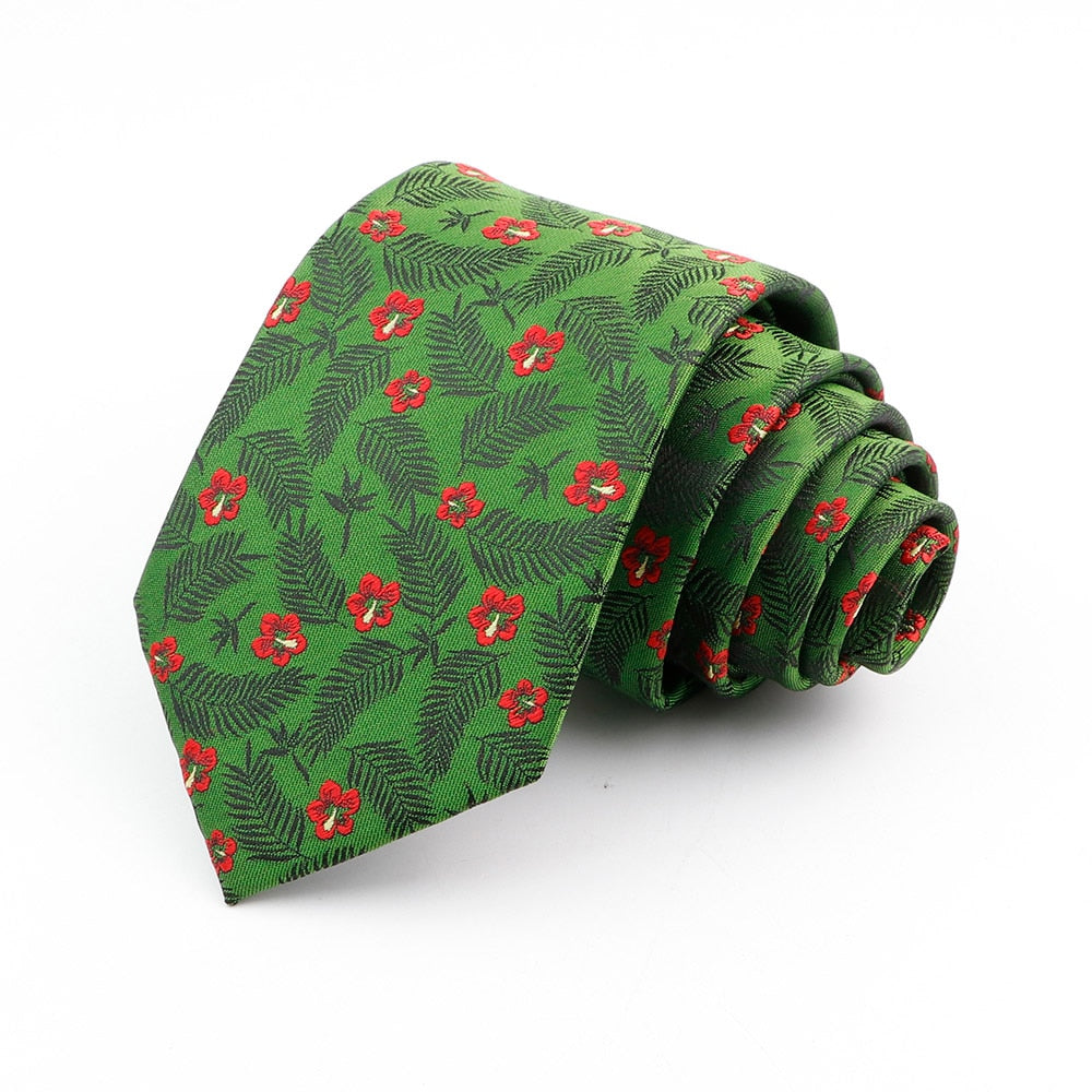 Grüne Krawatte Blume