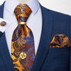 Orange Und Blau Kaschmir Krawatte