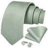Krawatte Grün Weiße Punkte