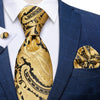 Krawatte Gelb Paisley