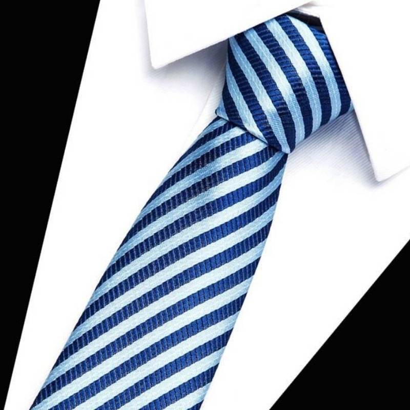 Krawatte Weiß Und Blau