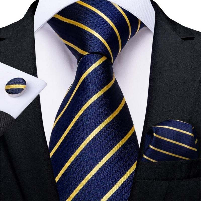 Und Gentleman Krawatte Gold Krawatte Blau |