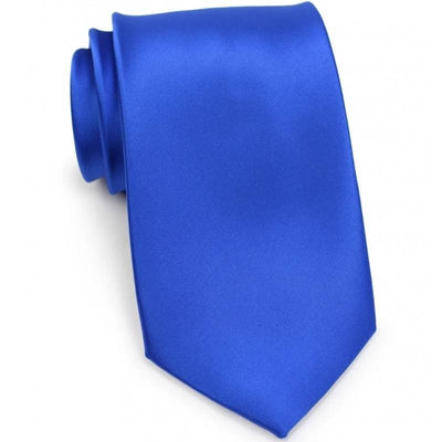 Krawatte Königsblau Satin
