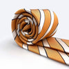 Gestreifte Krawatte in Orange