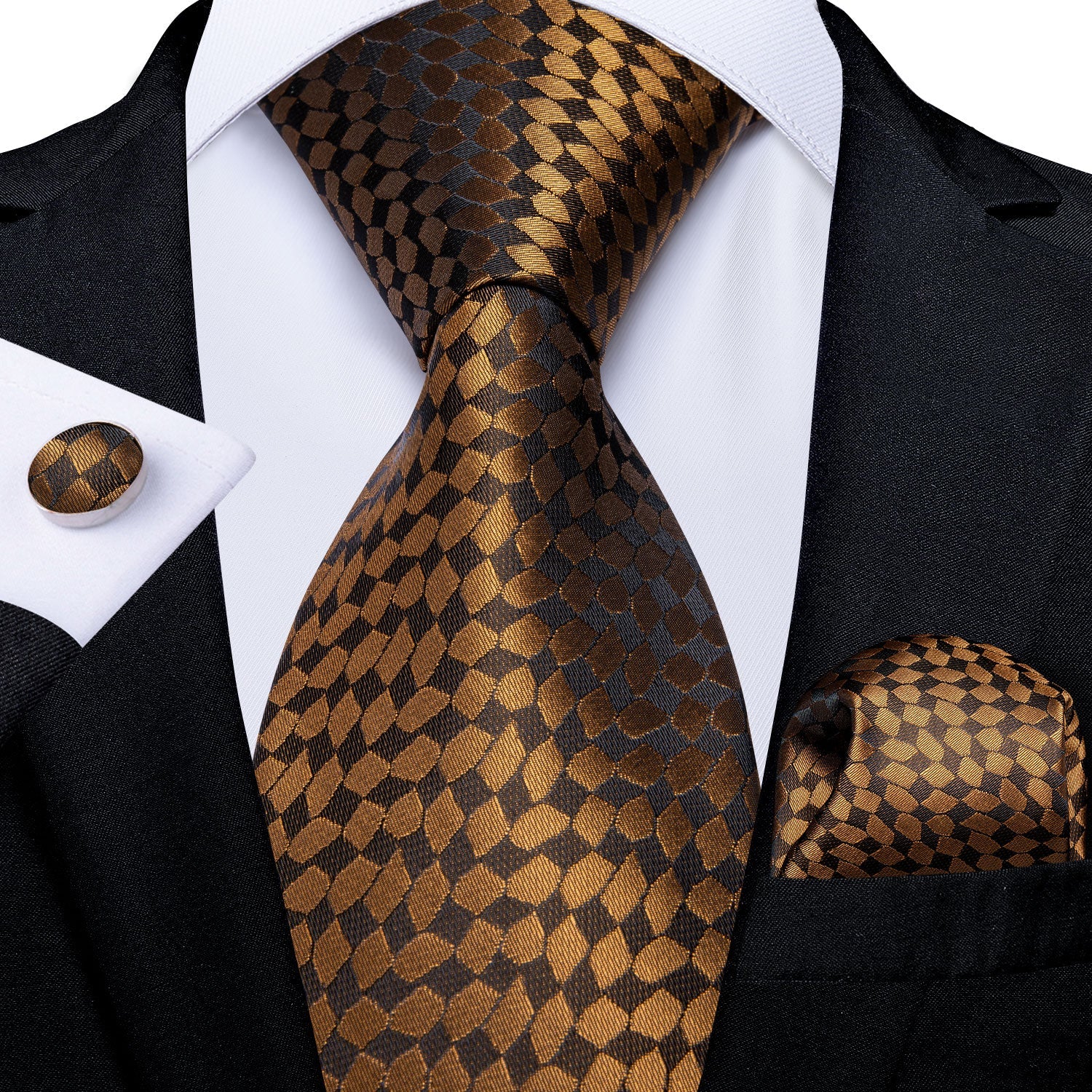 Braune Krawatte mit Muster