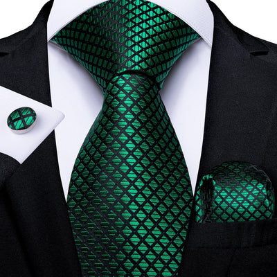 Krawatte Schwarz Und Grün