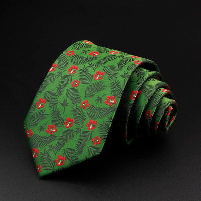 Grüne Krawatte Blume