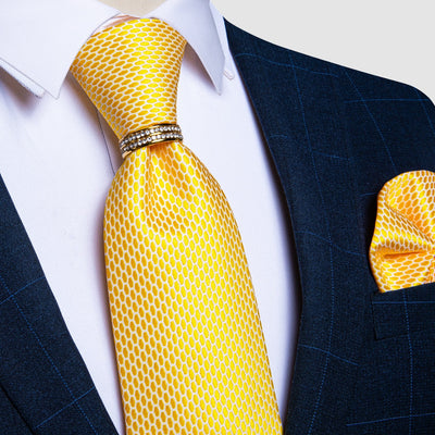 Gelbe Krawatte Herren