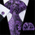 Schwarze Krawatte Blume Violett