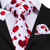 Weiße Krawatte Mit Rotem Herz