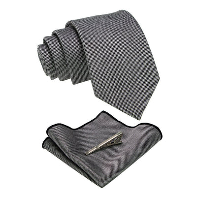 Krawatte Grau Wolle