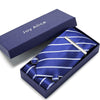 Gestreifte Krawatte Blau-Weiß