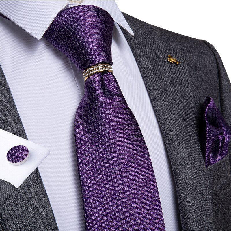 Krawatte Dunkelviolett