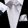 Krawatte Grau Weiß