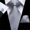 Gestreifte Krawatte Grau