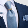Krawatte Blau Grau