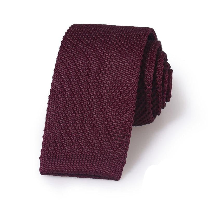 Krawatte Strick Bordeaux