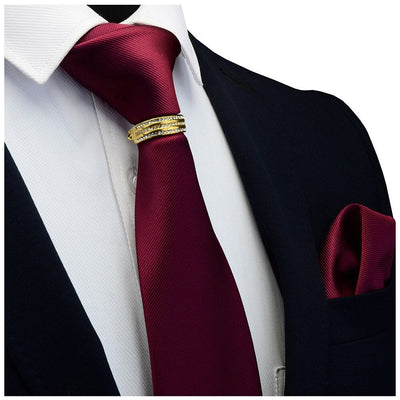 Krawatte Rot Unifarben