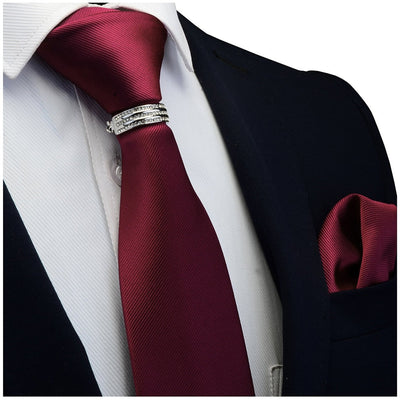 Krawatte Rot Unifarben