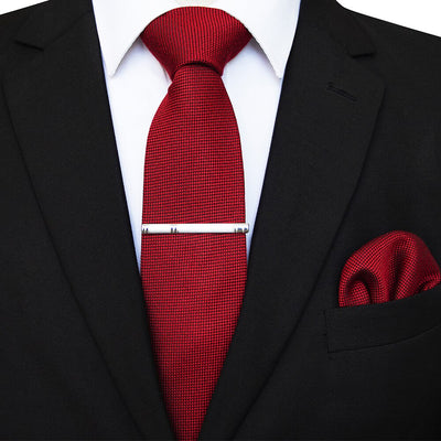 Krawatte Wolle Rot
