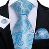 Krawatte Blaues Muster