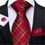 Krawatte Kariert Rot