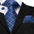 Krawatte Blau und Grau Karomuster