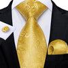 Kaschmir Krawatte Gelb Unifarben