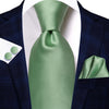 Krawatte Grün Pistazie Unifarben