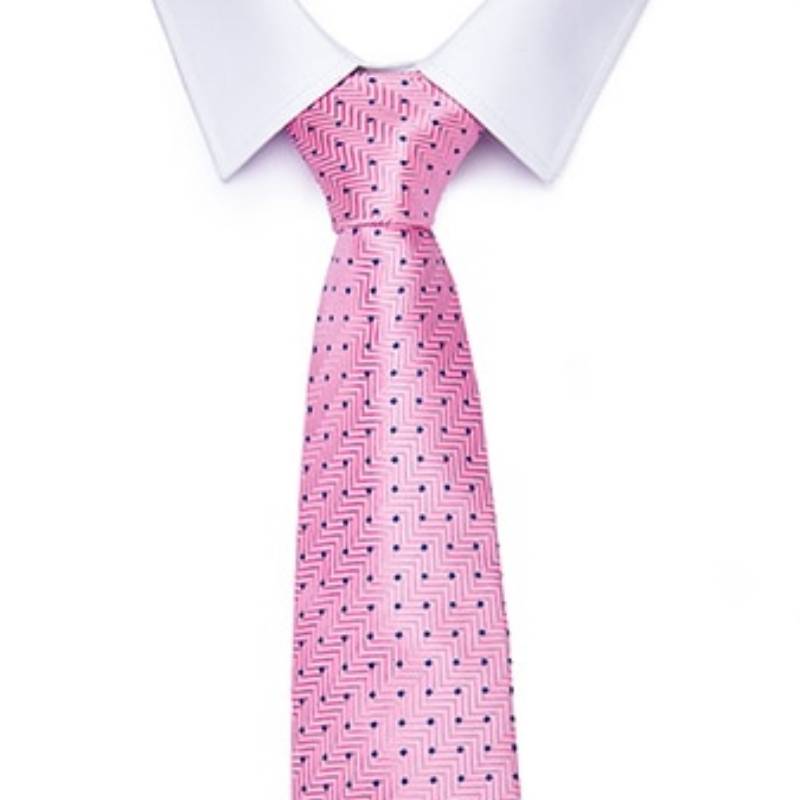 Krawatte Rosa Mit Blauen Punkten