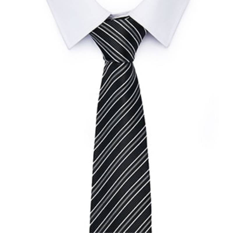 Krawatte Grau Und Schwarz