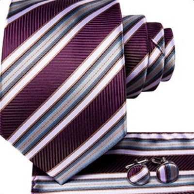 Violette Und Weiße Krawatte