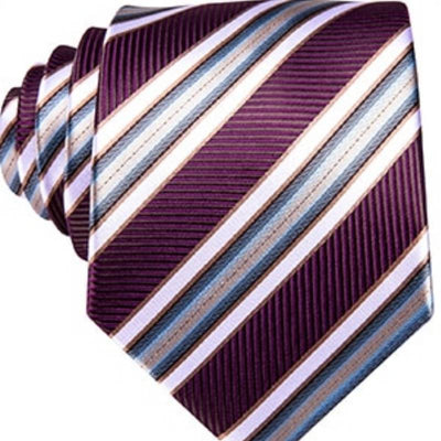 Violette Und Weiße Krawatte
