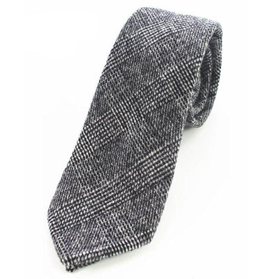 Krawatte Wolle Grau