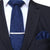 Krawatte aus Wolle in Marineblau