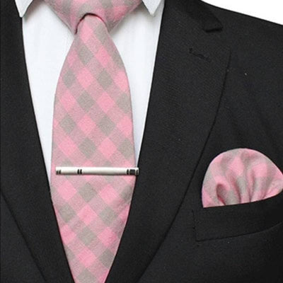 Krawatte Rosa Und Grau