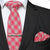 Vichy-Krawatte Rot Und Grau