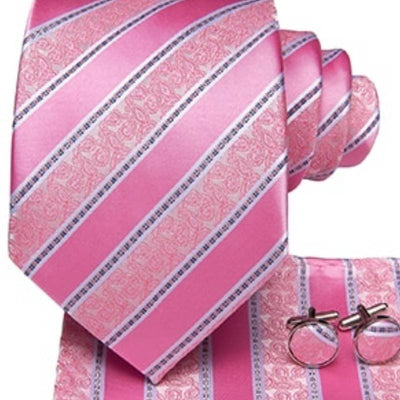Rosa gestreifte Krawatte