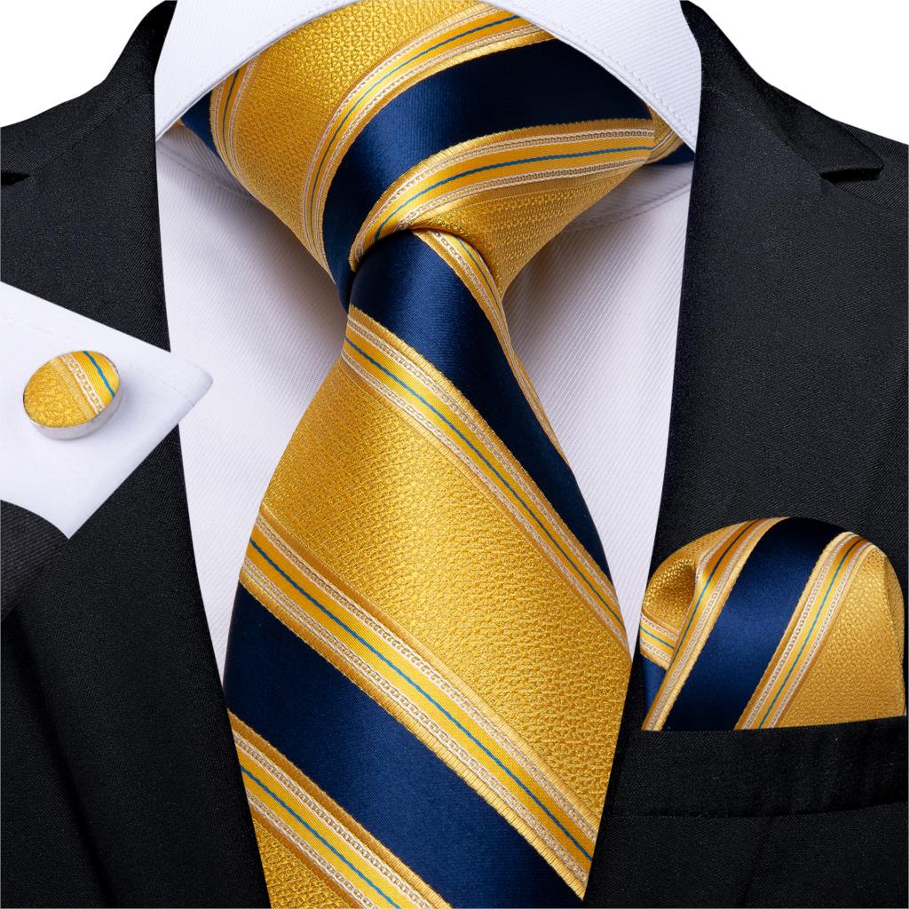 Krawatte Blau Und Gelb | Krawatte Gentleman